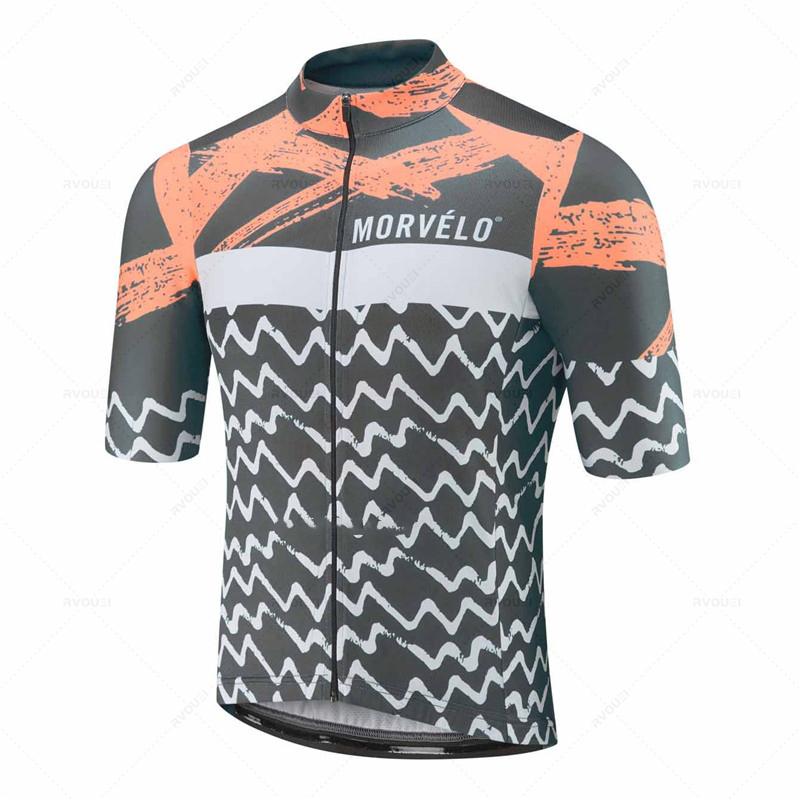 Morvelo Herren Radhose Kurze Ärmel Fahrradbekleidung Sportbekleidung Outdoor MTB Ropa Maillot Ciclismo Trägerhose 2026 Sommer Atmungsaktives Radsportanzug Set
