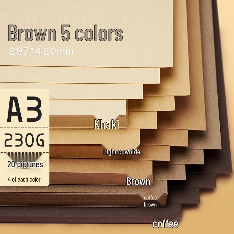 Yuanhao A3 Thick Colored Cardstock, 230g for Kindergarten & Elementary School Crafts