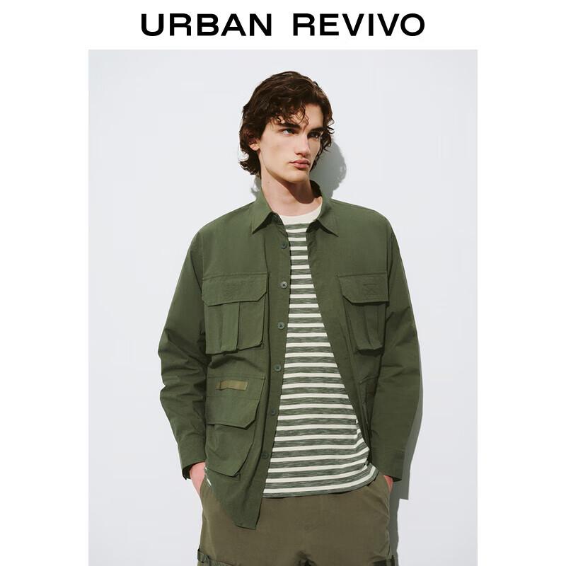 UR Men s Loose Fit Multi-Pocket Workwear Shirt XL-XXL