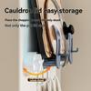 Wall Pot Lid Holder Suction Cup Chopping Board Storage No Drill Pot Lid Storage For Home Cooks Apartment Homemakers Cooking