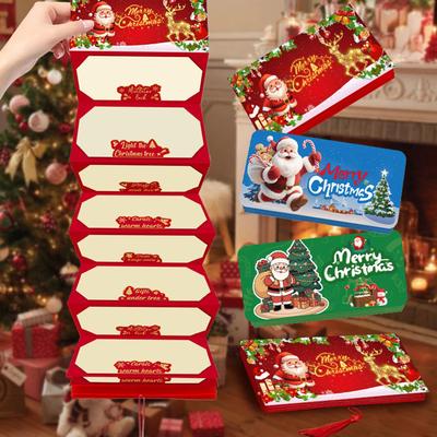 Christmas Cash Envelopes Party Supplies Christmas Santa Cash Holder With 10 Slots for Men Women Boys Girls Teens Wife Husband