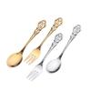 HANYANG 304 Stainless Steel Tableware Family Hotel Supplies Steak Fork and Spoon Set Western-style Tableware