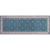 Okato Khastan Interior Mat, Kitchen Mat, Entryway Mat, Washable, Non-Slip, 45cm X 120cm, Blue