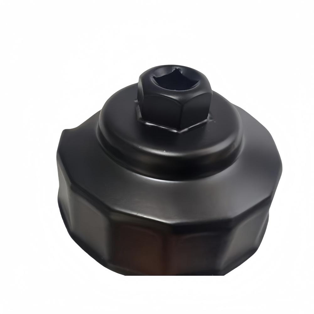 76mm Motorcycle Oil Filter Removal Tool Socket with 14 Flutes for Accurate Engagement and Controlled Filter Cap Disassembly
