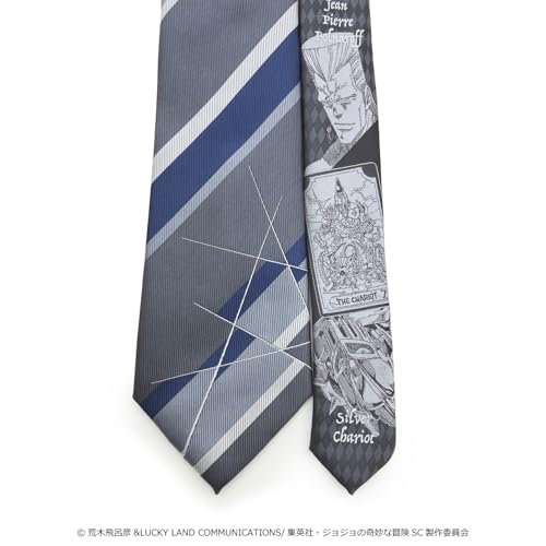 Florence Specs Tie, JoJo's Bizarre Adventure Part 3, Polnareff, JJN000005-010, Gray 1, Standard Size