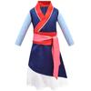 Girls Hua Mulan Costume Halloween Christmas Girls Mulan Dress Children Traditional Chinese Clothes With Toy Balloon Sword