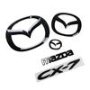 Fit for Mazda CX7 CX-7 Car 19cm Front Emblem 14cm Rear Trunk Badge Sticker Plastic Auto Steering Wheel Badge Accessories