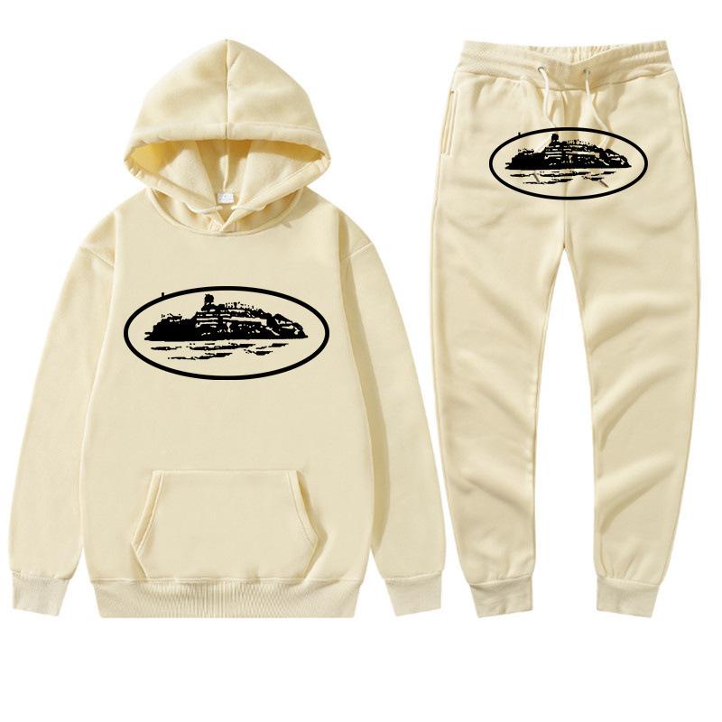 Grensoverschrijdend Corteiz trendy merk hoodie trainingspak sport trui heren en dames tweedelig trui + joggingbroek kleding street shirt