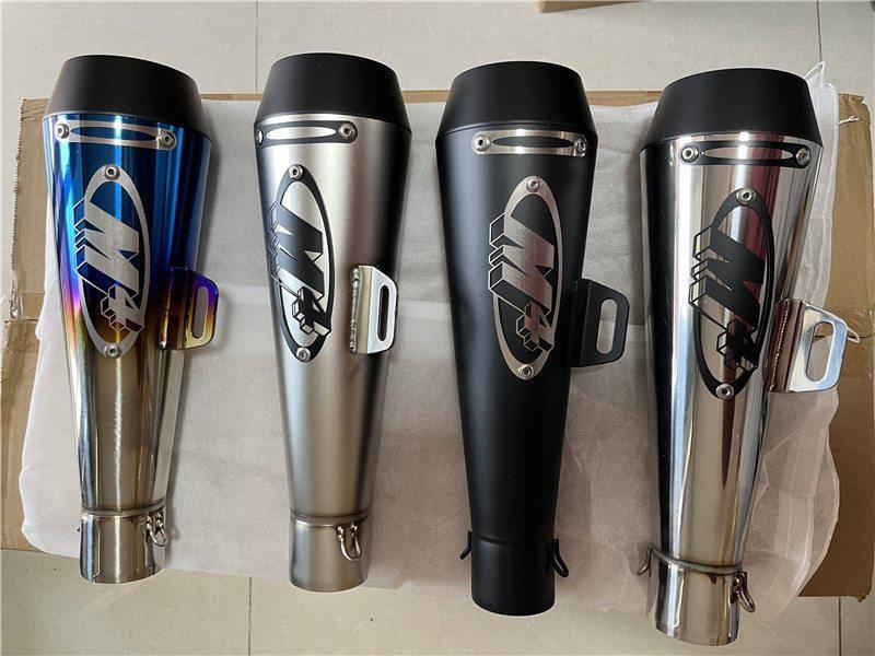 Universal M4 Motorcycle Exhaust for Kawasaki, Yamaha, and Sportbikes