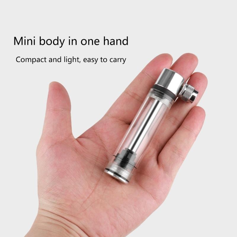 Mini Bike Pump Fit Presta & Schrader 120PSI Includes Mount Kits Lightweight Bicycles Tire Pump for Road Mountain Bikes