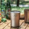 Pure Titanium Camping Mug Portable Single Layer Beer Cup Travel Water Tea Juice Outdoor Hiking Picnic