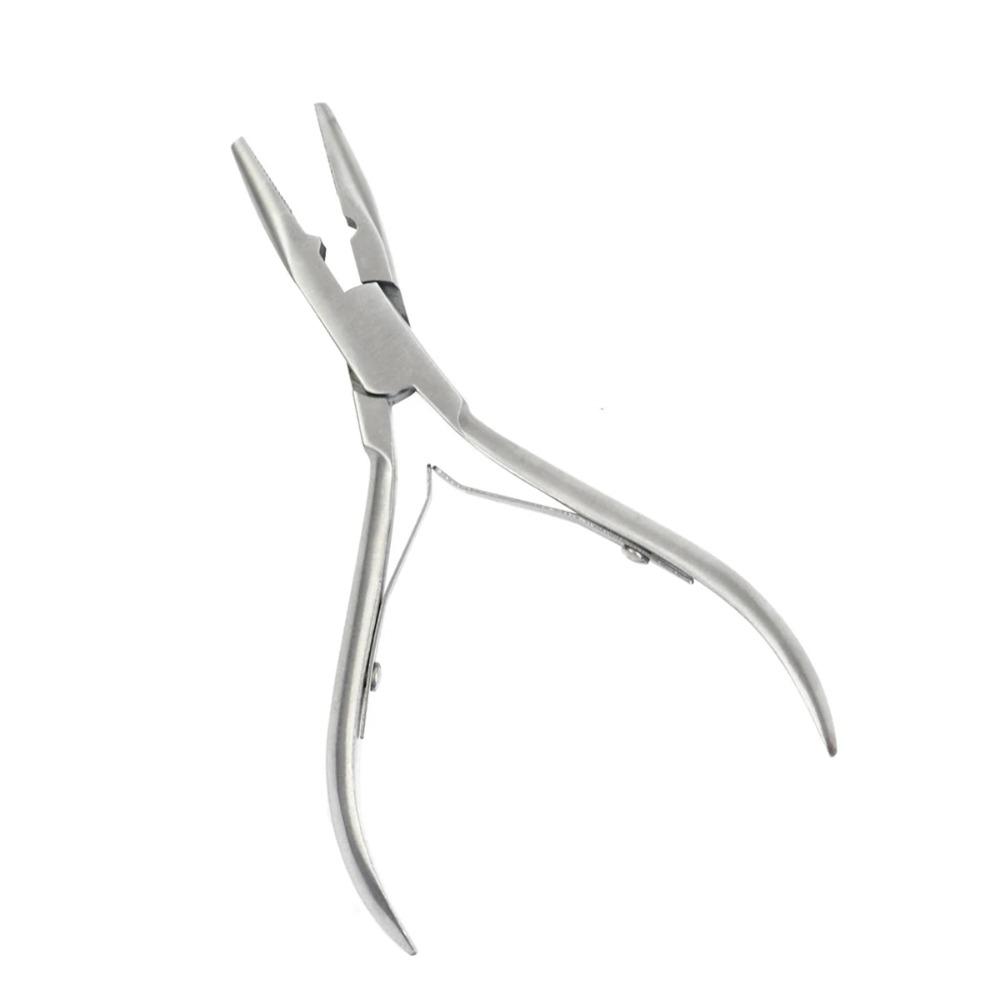 1 Pc 6.5 Inch Flat Stainless Steel Pliers for Hair Extensions Stainless Steel Hair Extension Tools Hair Pliers