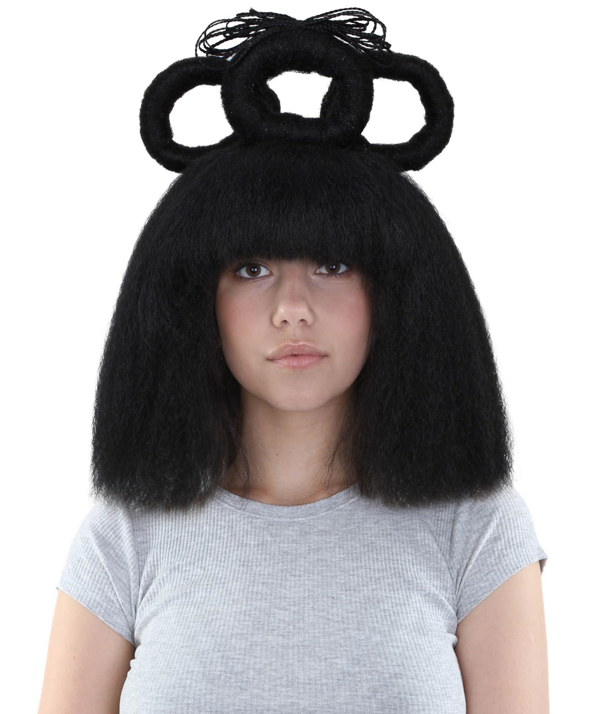 Wigs2you Премиум Женская парик-пучок H-5877 Черный пучок-прическа Гейши, Идеально для Хэллоуина, Огнестойкое синтетическое волокно
