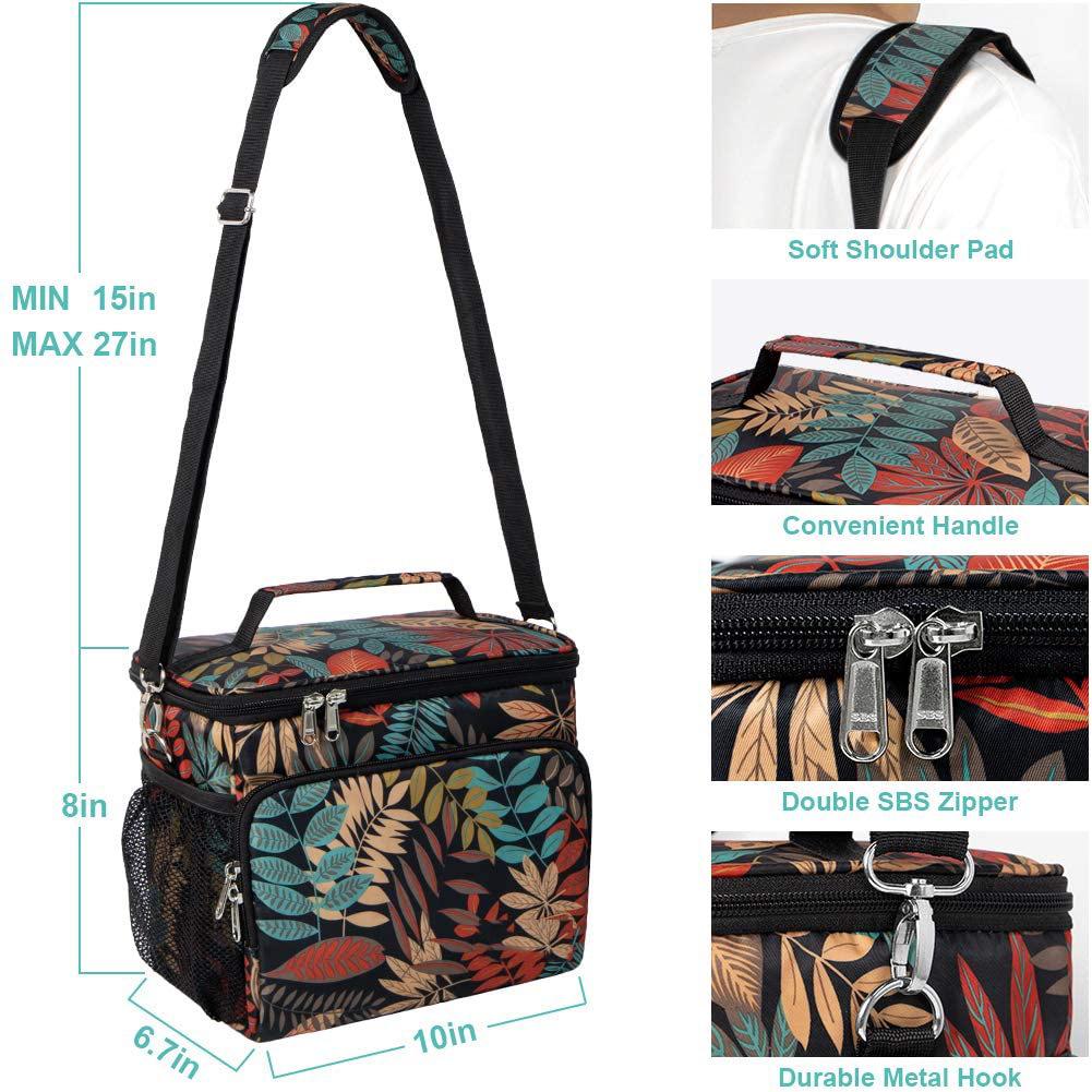 Waterproof Women's Large Oxford Insulated Lunch Handbag