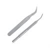 2PCS Metal Tick Remover Dual Prong Shape Pet Lice Tool Easy Grip Lice Tweezers  Home Pet Care