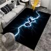 "Football Logo Carpet with Lightning Design - Modern Floor Rug" Suitable for use as an anti-slip for living room bedroom sofas