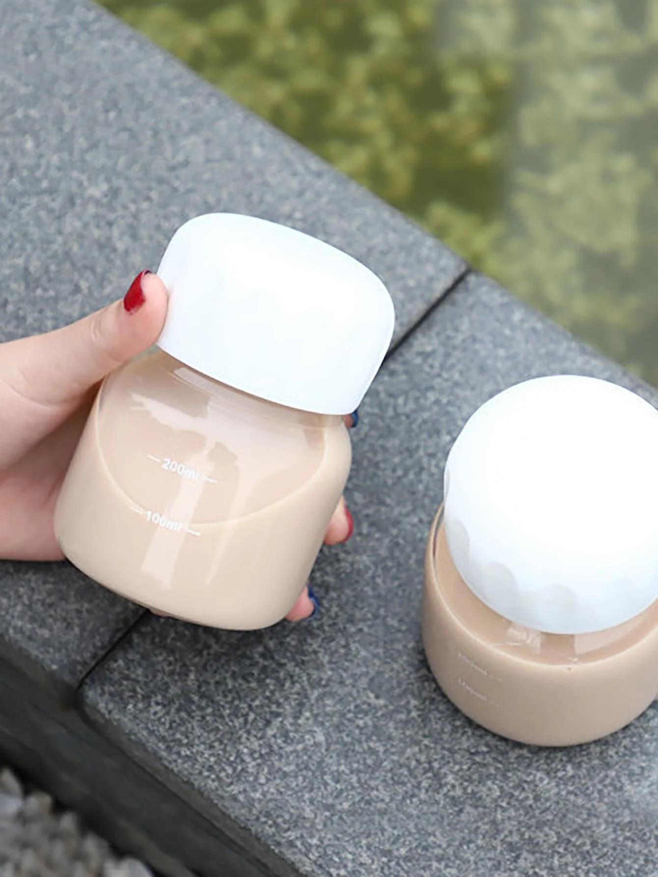 

1 шт. - Маленькая прозрачная портативная бутылка для воды, для кофе, чая, сока, молока, портативная маленькая дорожная пластиковая бутылка для воды 250 мл 201-300ml