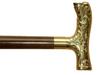 Antique Wooden Men's Walking Stick Brass Vintage Walking Cane Designer Handle