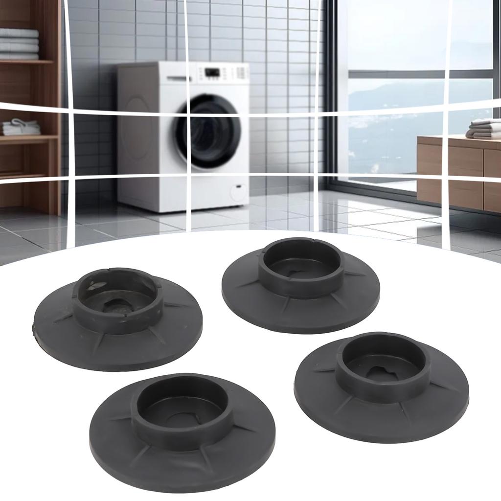 Feet Pads Washing Machine Feet Pads 4pcs Anti-Vibration Black