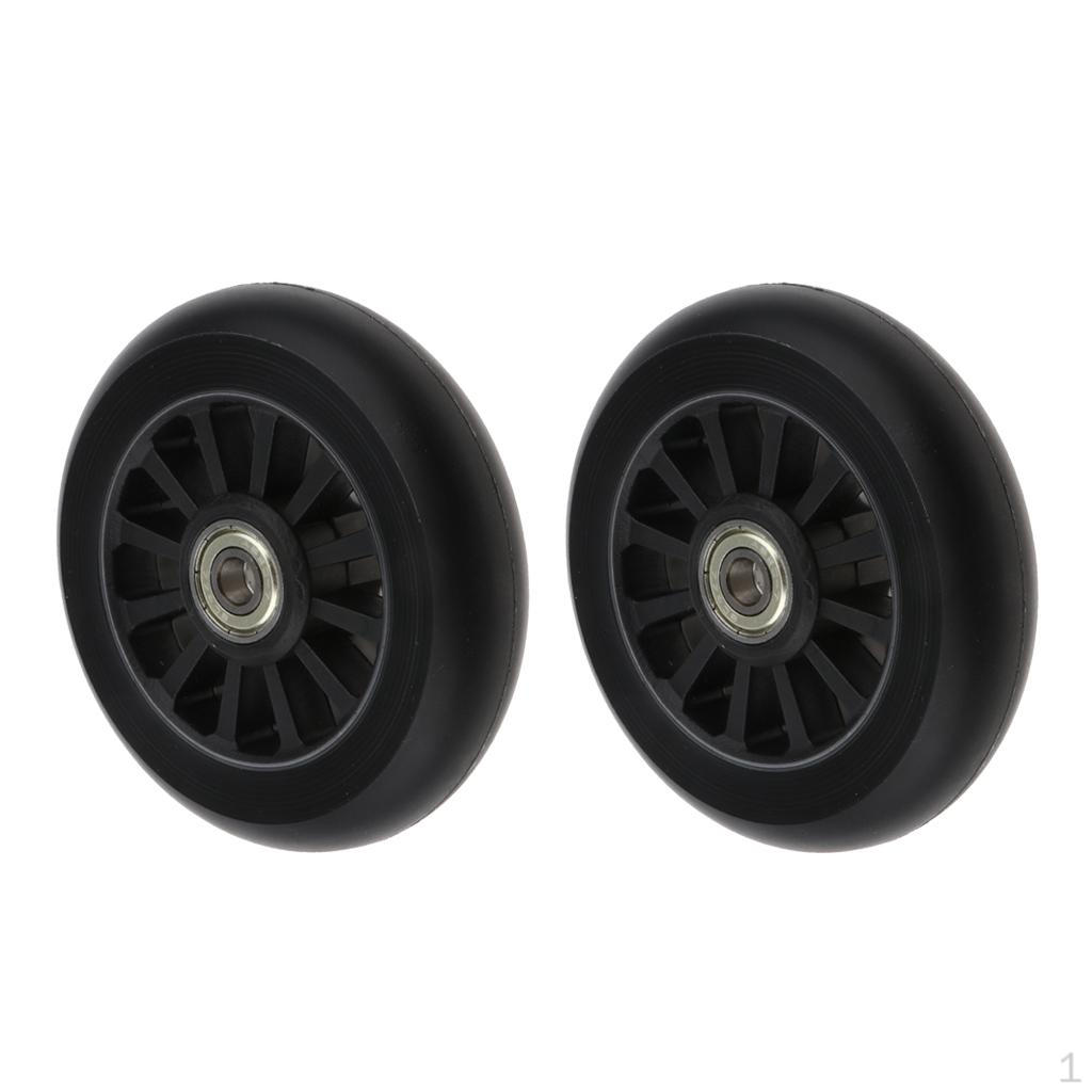 1 Pair 100mm PU Scooter Wheels for Outdoor Skating Kit