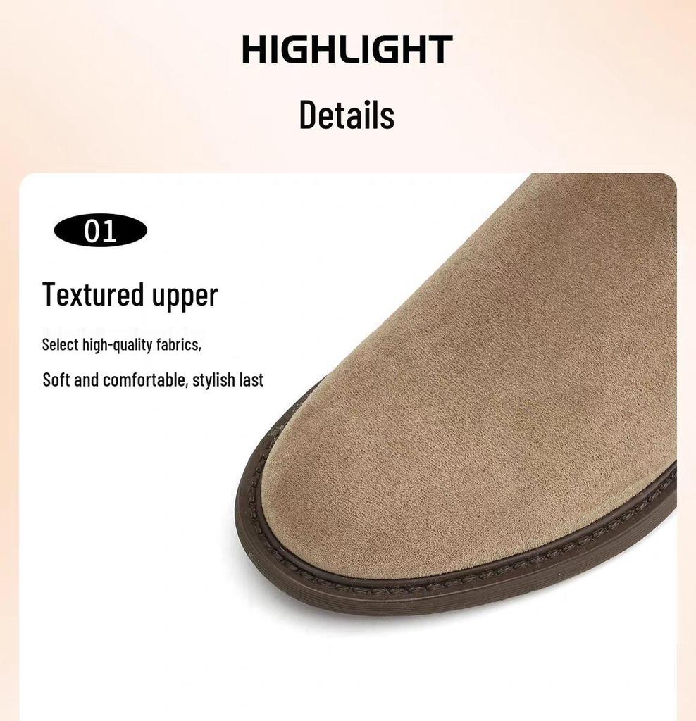 Women's 2025 Ankle & Mid-Calf Flat Martin Boots - Autumn/Winter Bestseller Snow Boots