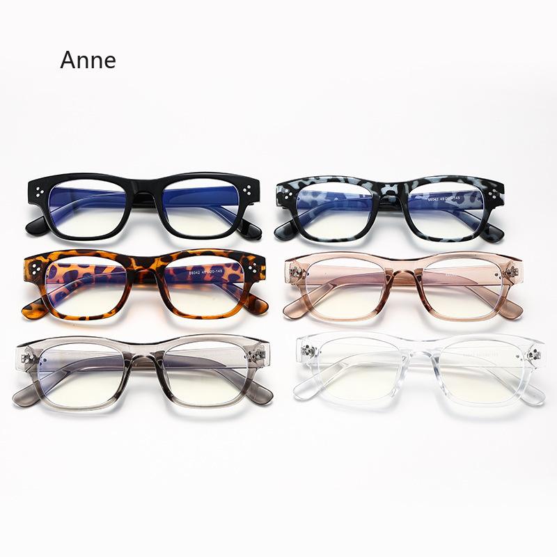 Fashion Blue Light Filter Glasses Rectangle Frame Digital Screen Protection Eyewear for Office Work/Study Clear Óculos