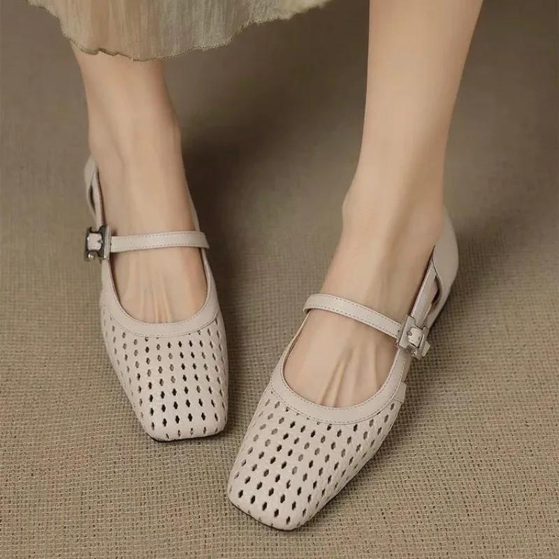 Fashion 2025 Hot Sale Shoes Female Shallow Women's High Heels Fashion Buckle Strap Dress New Square Toe Best Seller Heels Women Zapatos