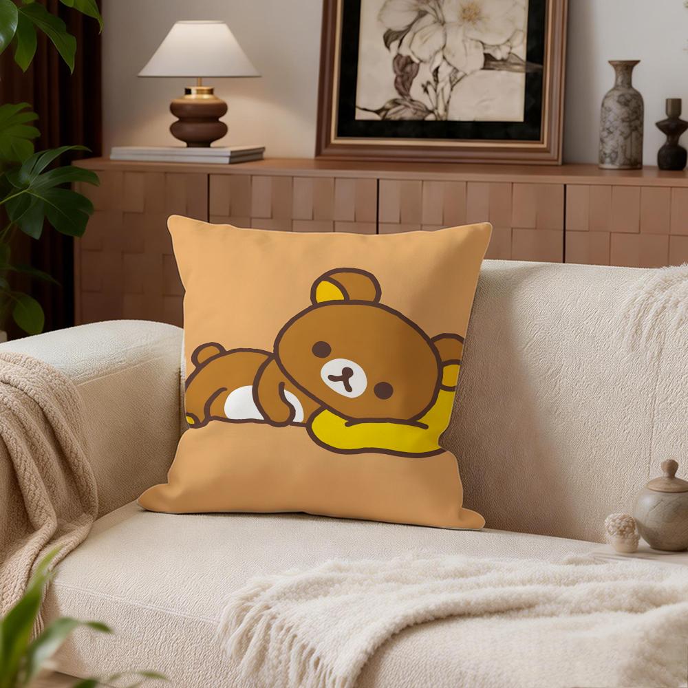 Cute Rilakkuma Cushion Cover Cushion Cover Set 4Pcs 50x50 45x45 40x40 Pillowcase Decorative Sofa Home Decor