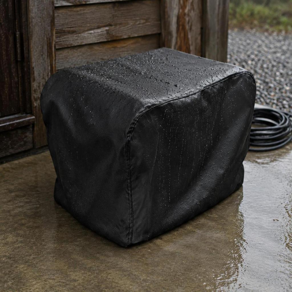Outdoor Generator Cover Fitted Equipment Shelter Black