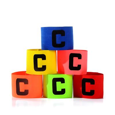 Ljusa färger Fotboll Fotboll Captain Armband Magic Tape Anti-dropp design för vuxna och ungdomar