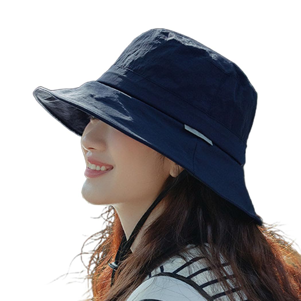 

Bucket Hat for Women Slimming Relaxed UV Large Travel FXM06 Free [SLINX] - Breathable, Quick-Drying, Lightweight, Effect, Fit, Stylish, Spring/Summer,