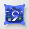 Cartoon Digital Printing Pillowcase Children's Learning Game Pillowcase Sofa Child Room Cushion Cover Bedroom Home Decoration