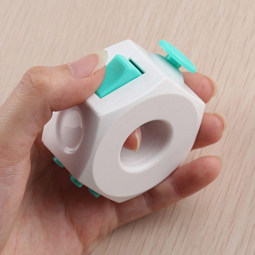 

Fingertip Sprocket Fidget Ring Toys Spinning Top Relieving Gyroscope Toy Adult зелений