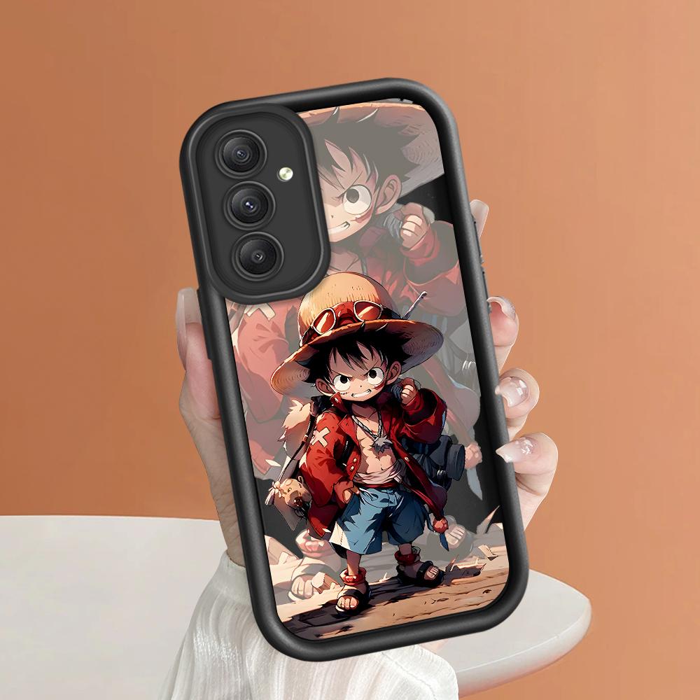 Soft Silicone Square Ladder Printing Pattern Phone Casing Full Cover Camera Shockproof Protection Rubber Case for Samsung