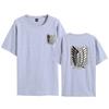 Attack on Titan Survey Corps Wings of Freedom T-Shirt - Mikasa & Eren Short Sleeve Jacket
