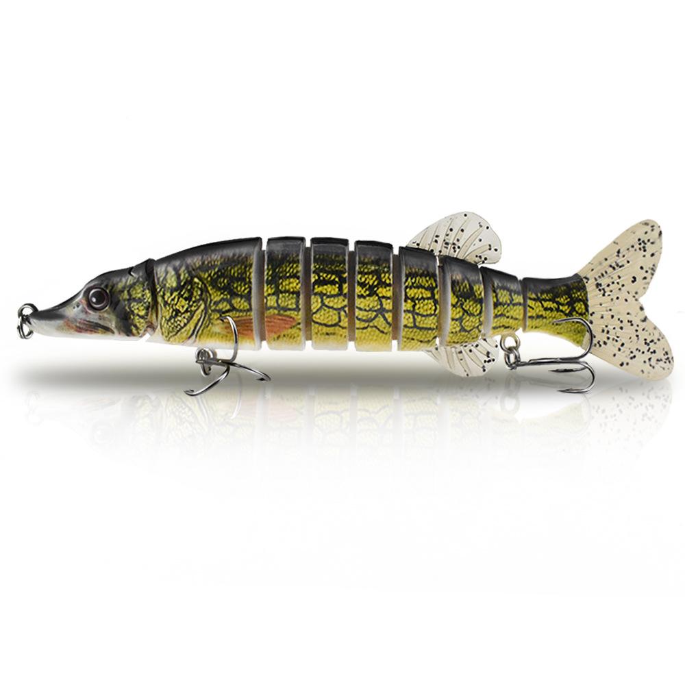 

Реалистичная большая мягкая приманка для рыбалки с мягким хвостом, многосоставная приманка для щуки и муски, 20 см, приманка для морской рыбалки