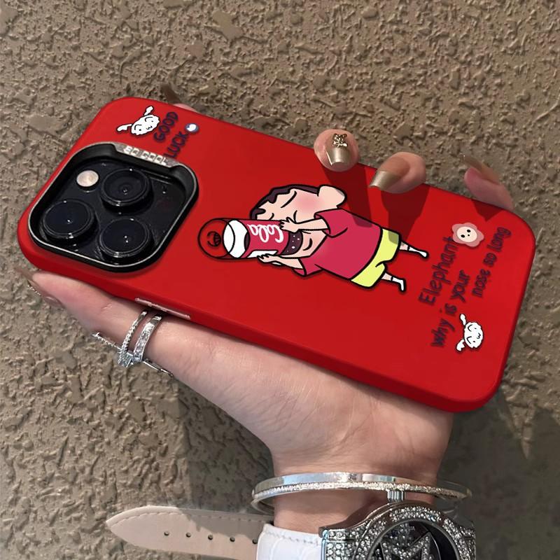 Applicable to Apple 11 trendy men's fun mobile phone case iPhone11Promax personalized new 11 all-inclusive crayon Xiaoxin
