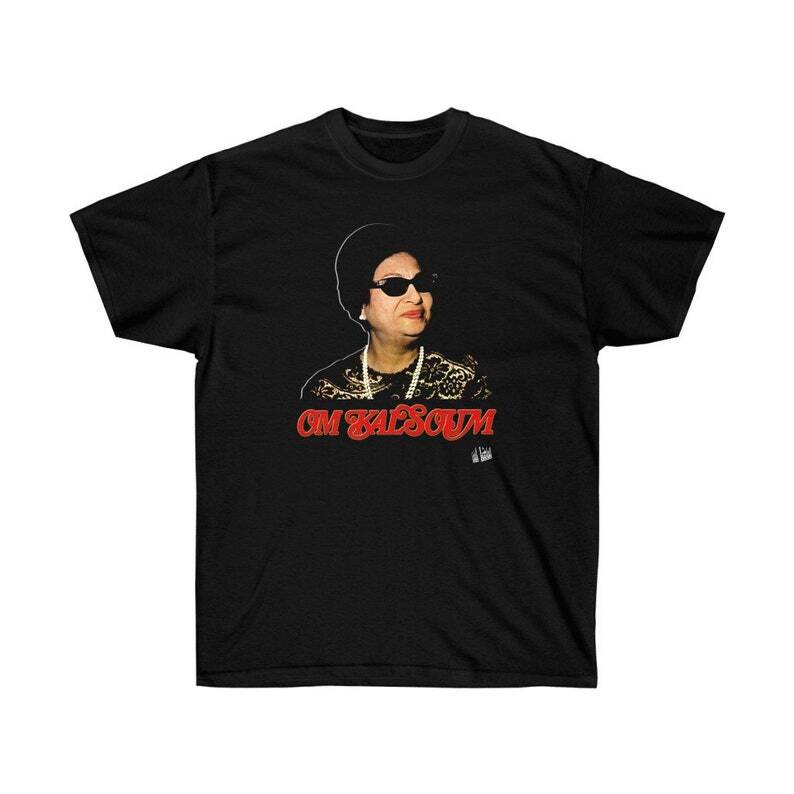 SALE Umm Kulthum Arabic Singer T Shirt Robert Plant t-shirt Unisex T-Shirt L