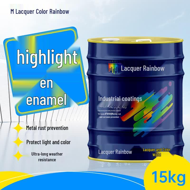 High-Gloss Anti-Rust Alkyd Enamel Paint 15kg