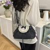 Yogodlns Lace Polka Dot Shoulder Bag Cute Drawstring Flap Crossbody Handbag Sweet Vintage Messenger Purse Daily Casual