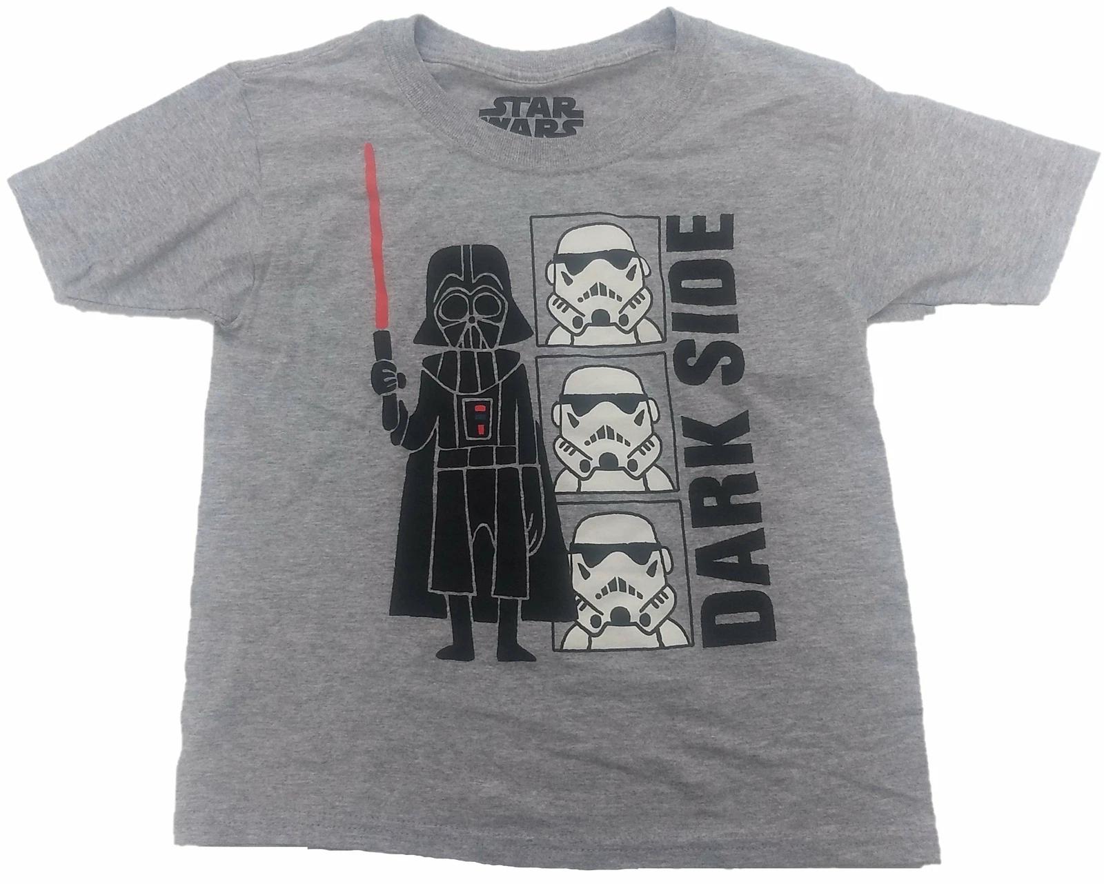 Star Wars Boys Darth Vader Stormtrooper Dark Side Chibi Style T-Shirt 100