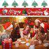 Foldable Christmas Pull Flag DIY Flag Banner Multipurpose Christmas Banner  Yard