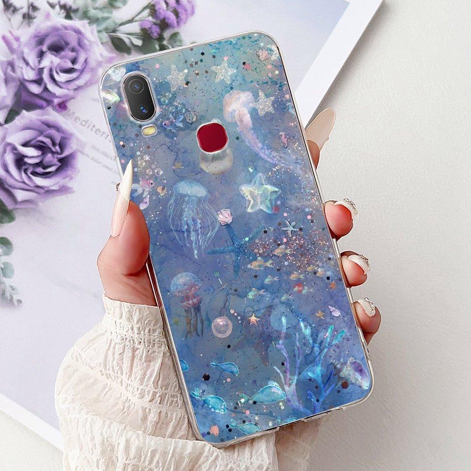 Cool Style Tiger Dragon Pattern Phone Case For Vivo Y11 2019 / Vivo Y12i 1906 Clear Soft Silicone TPU Back Cover Cartoon Coques