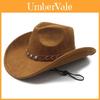Vintage Brown Denim Hat With Wide Brim For Sun Protection And Breathability