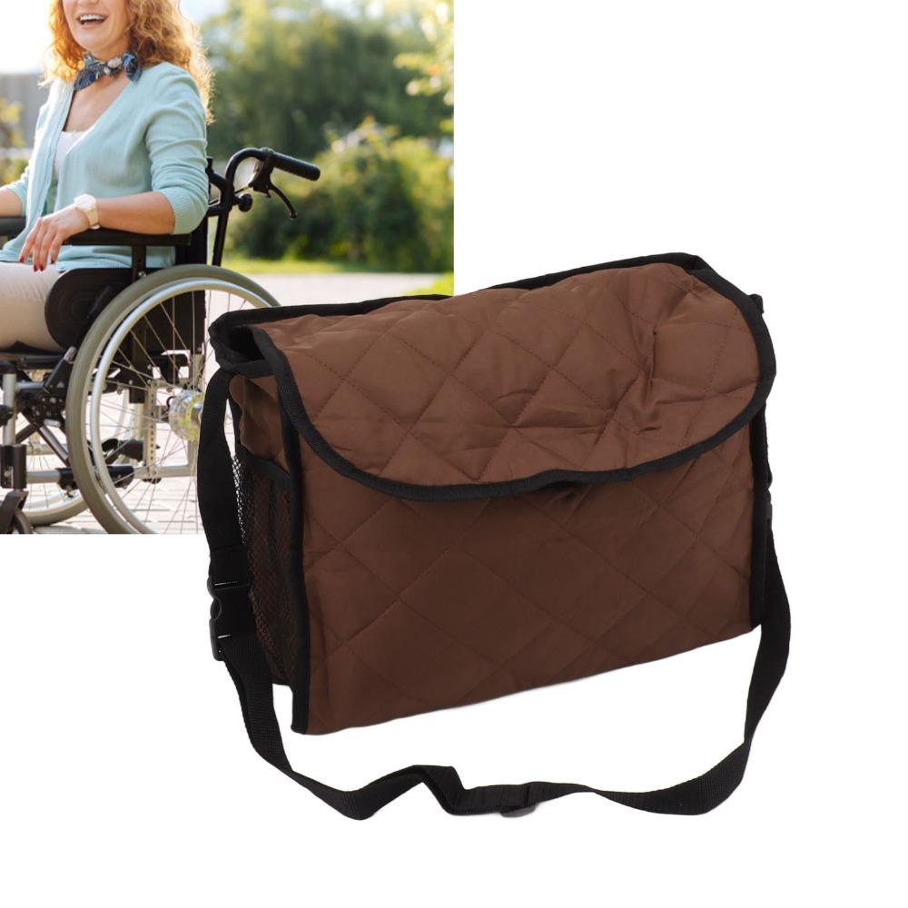

Durable Walker Storage Bag Quilted Cotton Walker Backpack Bag Manual Wheelchairs