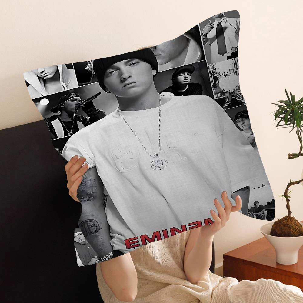 Rapper Singer E-Eminem Pillow Cushion Cover Pillowcase Living Room Sofa Home Decor Customized
