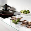 Durable and Stylish Glass Kitchen Board with Coffee Bean Pattern 80x52 Cm