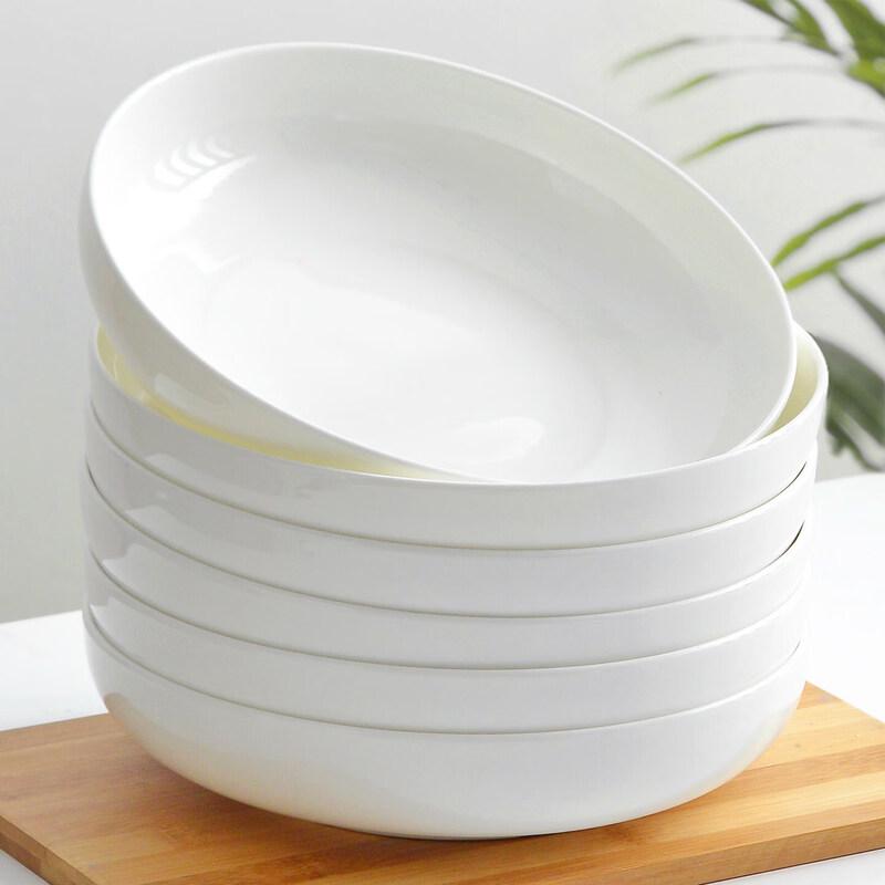 Nordic Style Bone China Microwave-Safe Round Dish