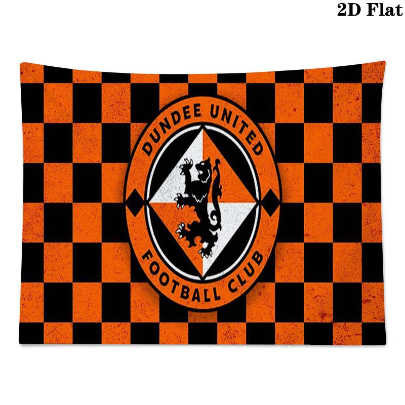Dundee United FC Wall Tapestry Aesthetic Wall Hanging Printed Fabric Blanket Decorative Tapestries for Bedroom Living Room Home Decor