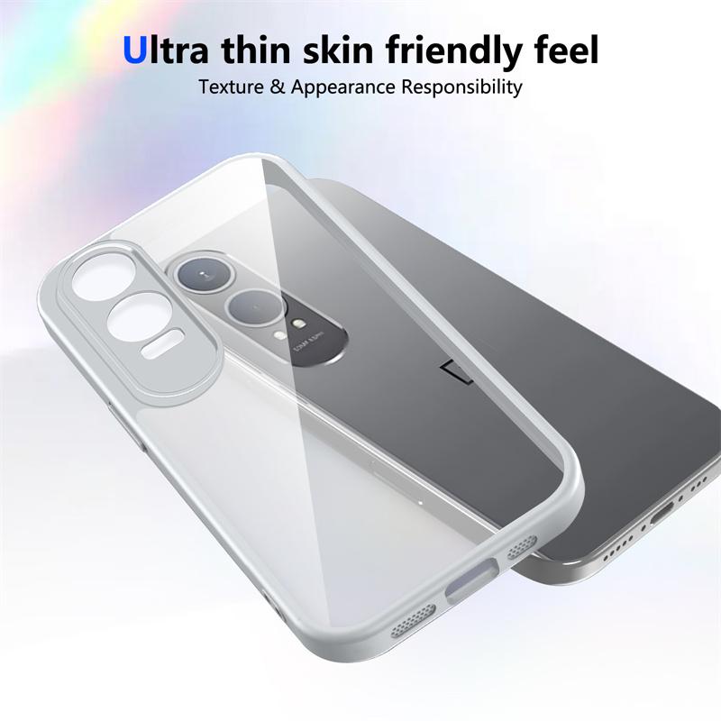 OnePlus Nord CE4 Lite CPH2619 Case Shockproof Silicone TPU Bumper with Clear Back Hard Cover Phone Case for Oneplus Nord CE4Lite